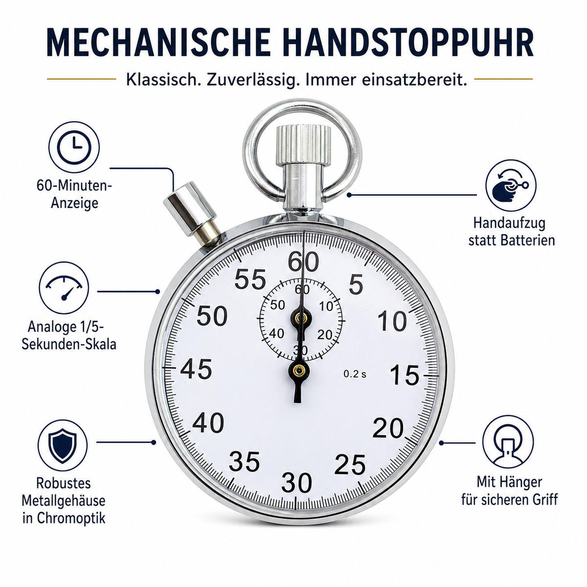 Eurotime Timer 16300, Silber