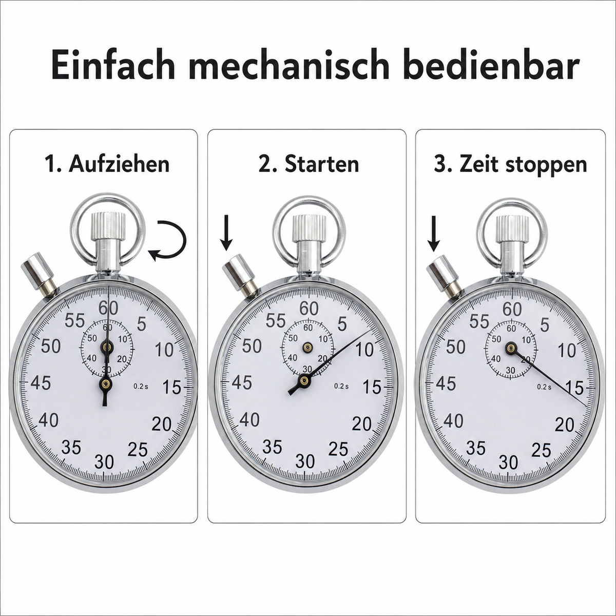 Eurotime Timer 16300, Silber