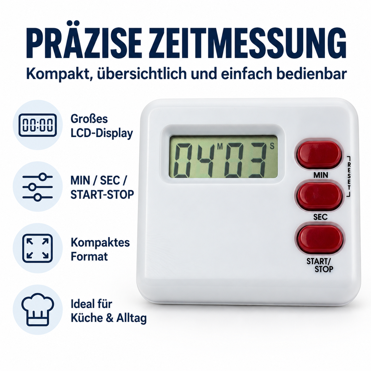 Eurotime Timer 10102, Weiß