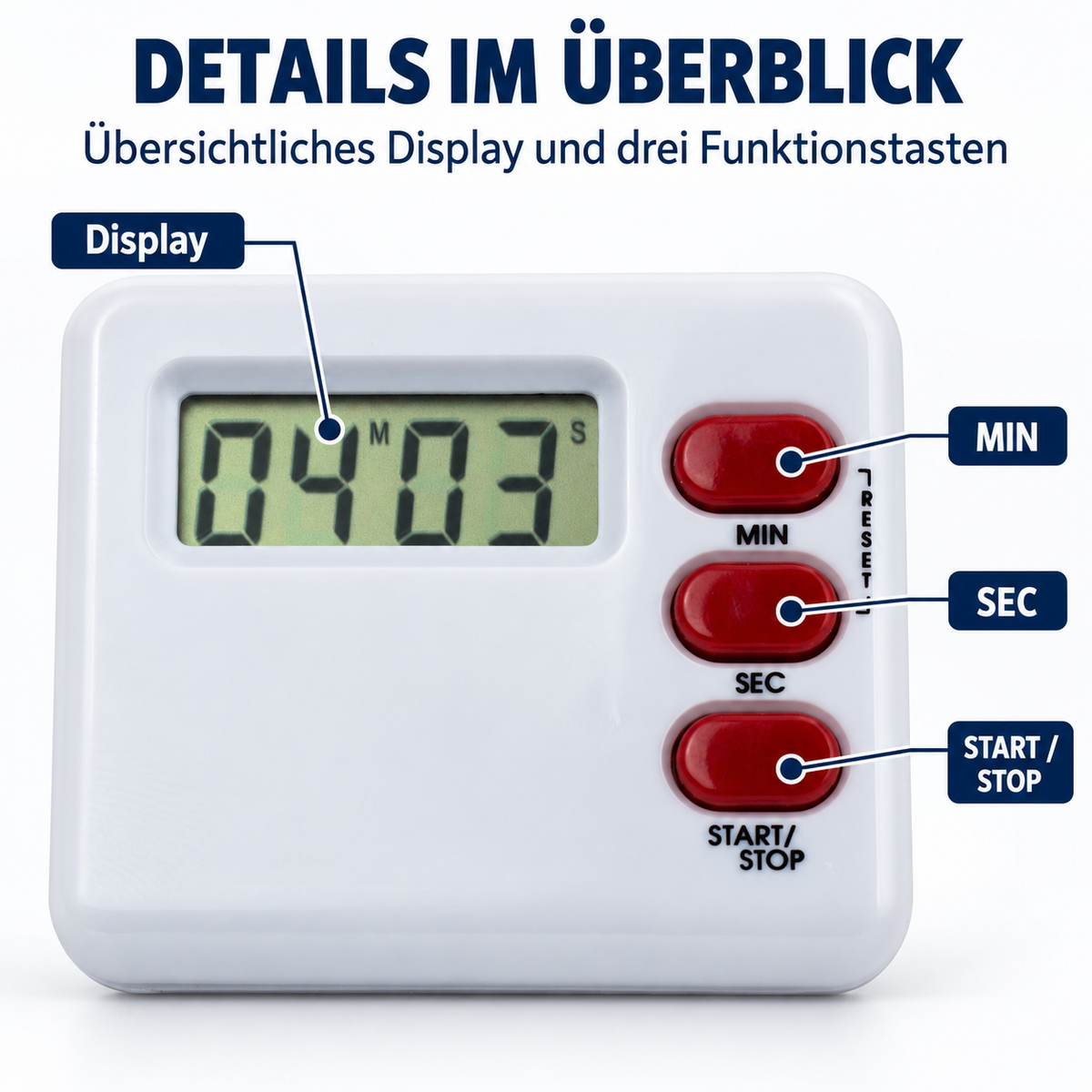 Eurotime Timer 10102, Weiß