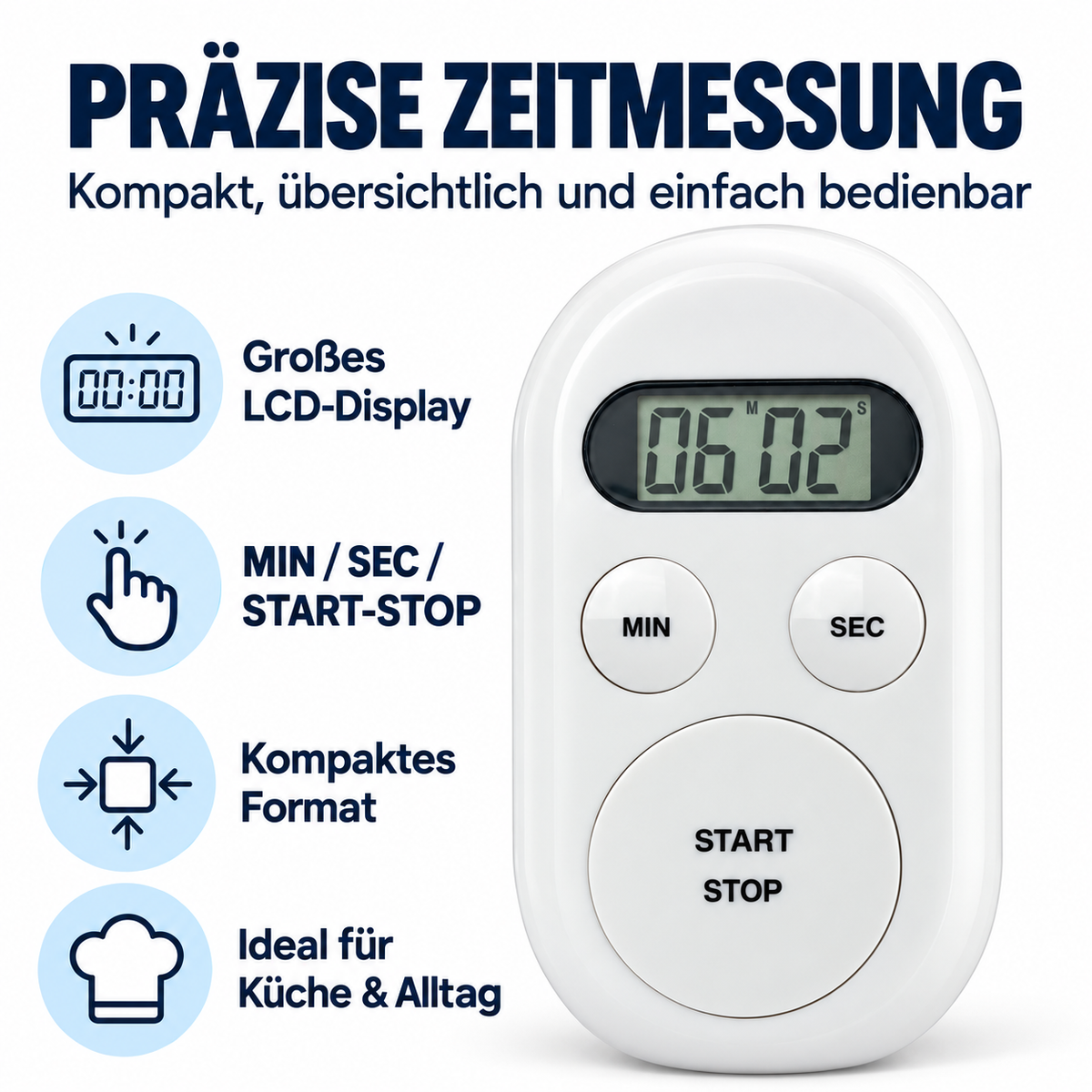 Eurotime Timer 11080, Weiß