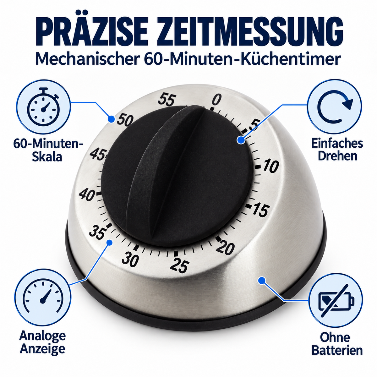 Eurotime Timer 13906, Silber
