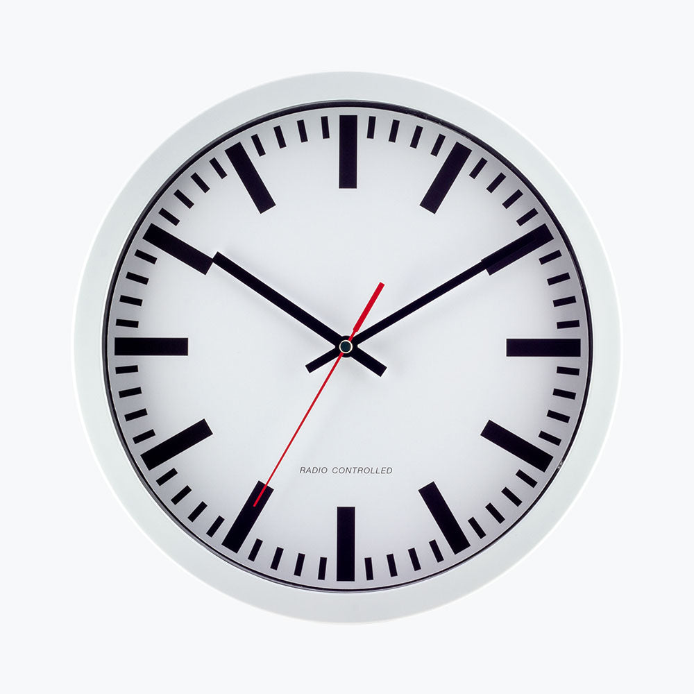 Eurotime Funkwanduhr 53830-00 #Farbe_Weiß