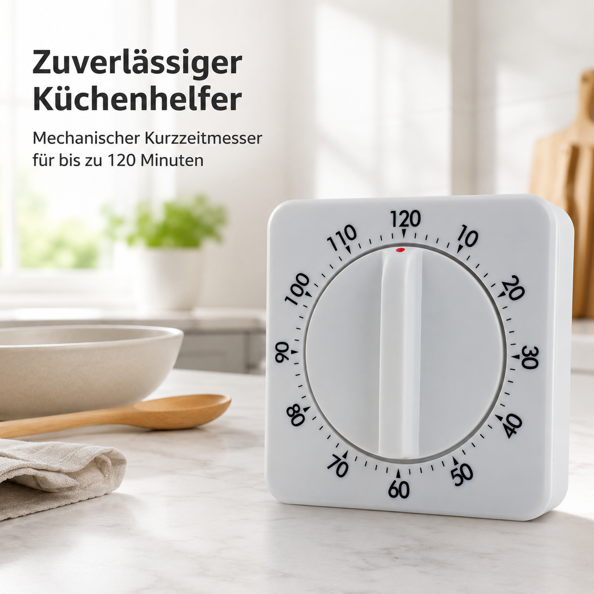 Eurotime Kurzzeitmesser 13610, Weiß