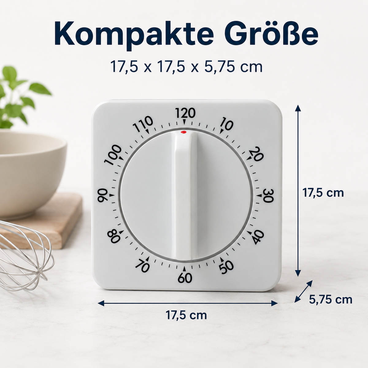 Eurotime Kurzzeitmesser 13610, Weiß