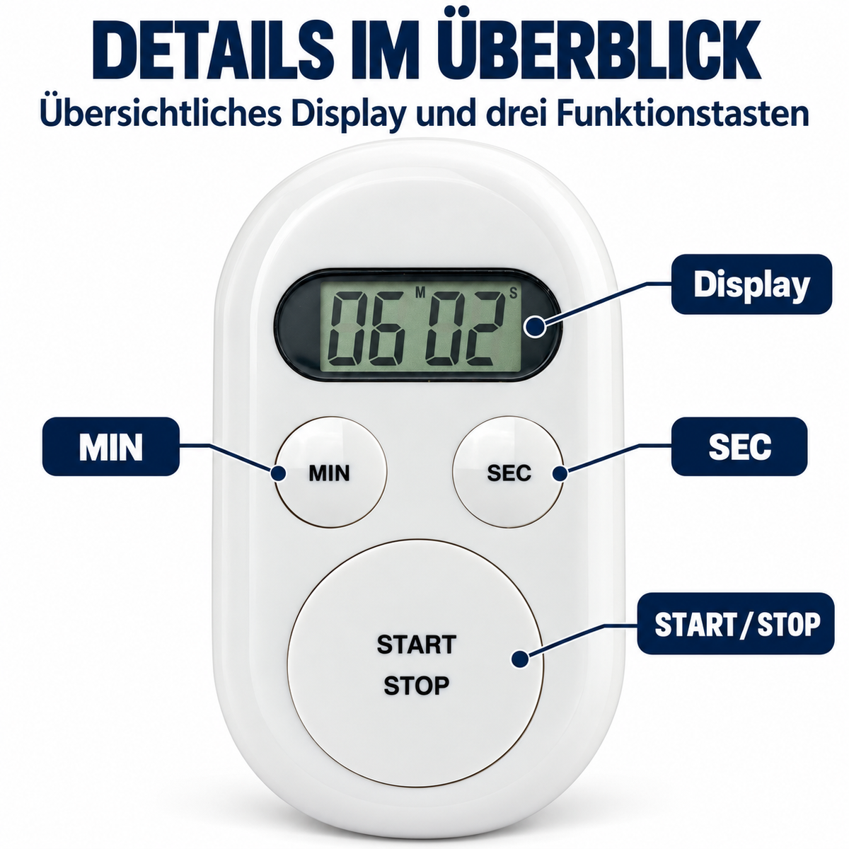 Eurotime Timer 11080, Weiß